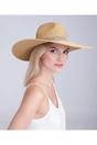 Beige Sasha - Wide Brim Straw Hat - Beige, Image 1 of 2