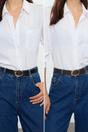 Multi WOVCOR Multi Double Pack Slim Oval Buckle Women’s Belt Set, Image 1 of 3