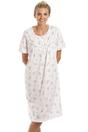 Pink Floral Dot Print Jersey Nightdress, Image 1 of 5
