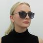 Black Round Black Grey Gradient Erika Metal 3539 Sunglasses, Image 6 of 6