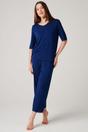 Navy British Boxers Navy "Navy Peony" Bamboo Lace Pyjama Set, Image 1 of 6