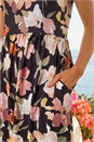 Rose Petite Floral Pocket Midi Dress, Image 4 of 4