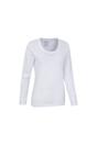 White Agra Slub Long Sleeved Top, Image 4 of 4