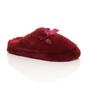 Burgundy AJVANI Burgundy Fluffy Mule Slippers, Image 1 of 6