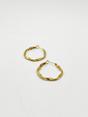 Gold Twist Hoops, Image 2 of 3