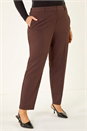 Dark Brown Curve Straight Leg Trouser, Image 4 of 7