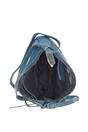 Blue 'Galway' Elegant Real Leather Crossbody Bag, Image 5 of 5