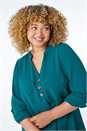 Forest  Curve Linen Look Shirt, Image 4 of 4
