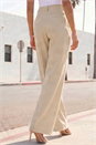 Stone Pleat Front Wide Leg Trouser, Image 3 of 4