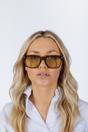 Green Square Sunglasses in Green, Image 6 of 7