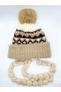 Beige Chunky Beanie, Image 3 of 4