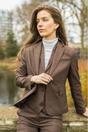 Brown Infinity Leather Brown 3-Piece Prince of Wales Check Suit, Image 3 of 8