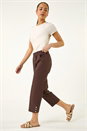 Chocolate Petite Bengaline Cropped Trouser, Image 1 of 5