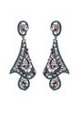 Green Diva Vintage Drop Earrings, Image 1 of 5