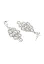 Silver Pearlescent Waterfall Necklace and Earrings Set, Image 5 of 7