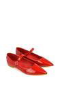 Red XY LONDON Red 'Aimee' Flat Mary Jane Ballerina Pumps, Image 5 of 5