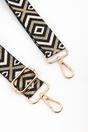 Gold Aztec Woven Bag Strap, Image 2 of 4