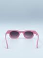 Pink Matte Square Sunglasses in Pink, Image 5 of 6