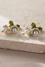 Multi Lily Of The Valley Floral Stud Earrings, Image 3 of 3