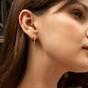 Gold Spero Gold Dripping Sterling Silver Huggie Drop Earring, Image 2 of 4