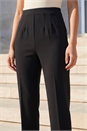 Black Petite Crepe Stretch Trouser, Image 4 of 4