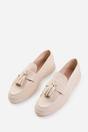Beige 'Azalea' Slip On Loafer With Tassel Detailing, Image 3 of 4