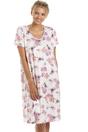 Cream Camille Lingerie Cream Lightweight Floral Print Nightdress, Image 1 of 5