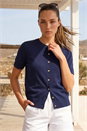 Navy Petite Buttoned Up Cardigan, Image 1 of 4