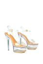 Beige 'Gretel' High Platform Stiletto Heel Sandals, Image 6 of 7