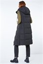 Black Longline Hooded Gilet, Image 3 of 5