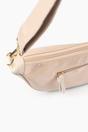 Cream Plain Half Moon Crossbody Bag, Image 3 of 5