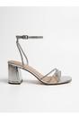 Silver Cordelia Rhinestone Strap Block Heel Sandals, Image 1 of 5