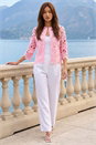 Light Pink Crochet Lace Jacket, Image 2 of 4