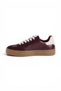Wine Leather Trainers Sneaker Shoes, Image 4 of 8