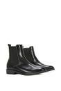 Black XY LONDON Black 'Nala' Chelsea Flatform Ankle Boots Pull On, Image 3 of 7