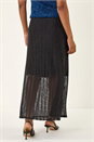 Black Shimmer Overlay Skirt, Image 4 of 5