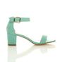 Mint AJVANI Mint Mid Block Heel Ankle Strap Sandals, Image 2 of 6
