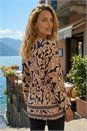Black Paisley Print Tunic Top, Image 3 of 4
