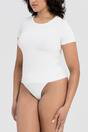 White Basic Sculpting T-Shirt Smooth Fit, Image 3 of 5