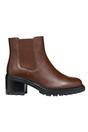 Dark Brown Damiana Leather Ankle Boots, Image 3 of 5