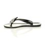Black Diamante Bow Toe Post Jelly Sandals Flip Flops, Image 3 of 6