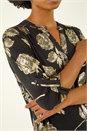 Gold Floral Foil Print Shirt, Image 5 of 5