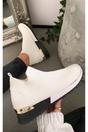White iKrush White Jessi Slip On Sock Wedge Trainers, Image 1 of 8