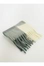 Grey Chunky Check Scarf, Image 5 of 5
