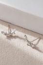 Silver Mia Gioielli Silver Sterling Silver CZ Leaf Studs, Image 3 of 3