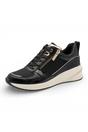 Black Tamaris Black Tamaris Black Gold Platform Sneakers, Image 3 of 7