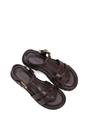 Brown XY LONDON Brown 'Maddison' Chunky Gladiator Sandals With Ankle Strap, Image 6 of 6