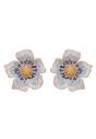 Blue Diva Floral Stud Earrings, Image 1 of 5