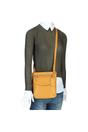 Ochre 'Five CB' Real Leather Cross Body Bag, Image 5 of 5