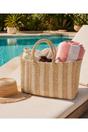 Beige Pia Rossini Beige Dolores - Straw Beach Basket, Image 2 of 2